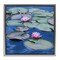 Stupell Industries Blue Pond Lily Reflection Floater Framed Canvas Wall Art Design by Valerie Rogers
